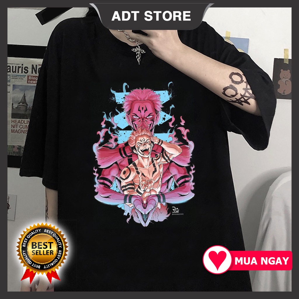 4 Mẫu áo thun Jujutsu Kaisen Inumaki Toge  - Ryomen Sukuna Anime Manga màu đen độc đẹp siêu ngầu giá rẻ