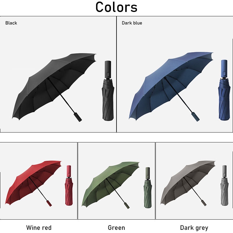 Dù Gấp Tự Động Che Mưa Nắng Hai Cách Sử Dụng plus size Cho Nam Và Nữ