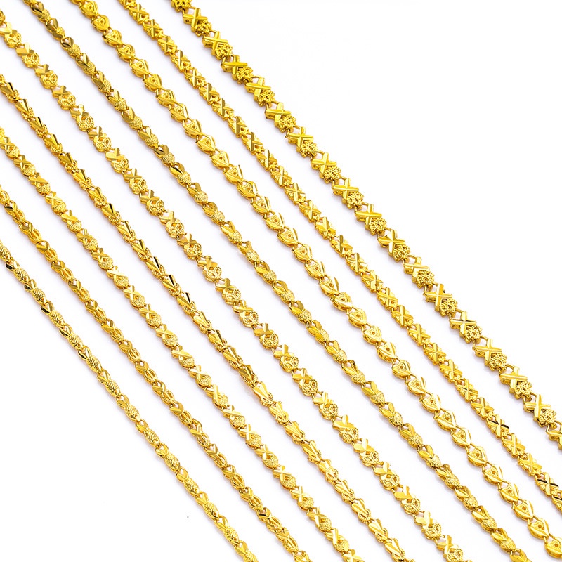 Dây Chuyền Bằng Đồng Mặt Mạ Vàng Phong Cách Việt Nam Hàn Quốc