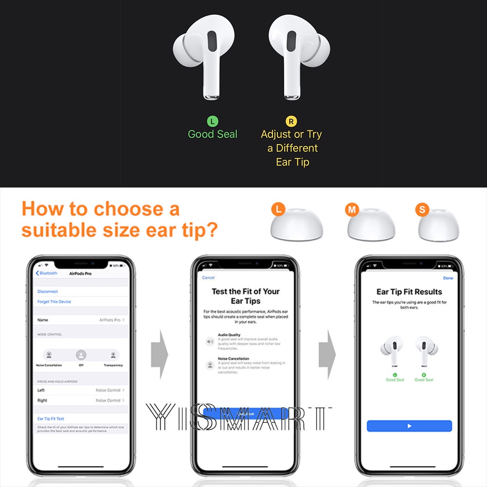 Nút Bọc Đầu Tai Nghe Bằng Silicone Cách Âm Cho Airpods Pro