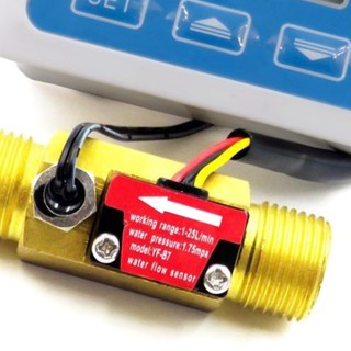 High Quality Digital Lcd Display Water Flow Sensor Meter Flowmeter Time Record DRV