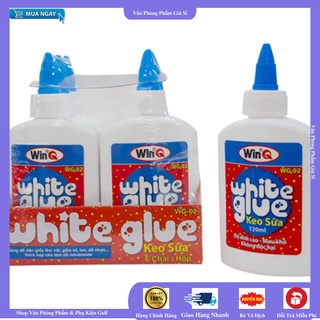 Keo sữa Winq loại 40ml và 120ml - ĐỦ LOẠI - (dán , giấy , vải, gỗ... Thủ công)