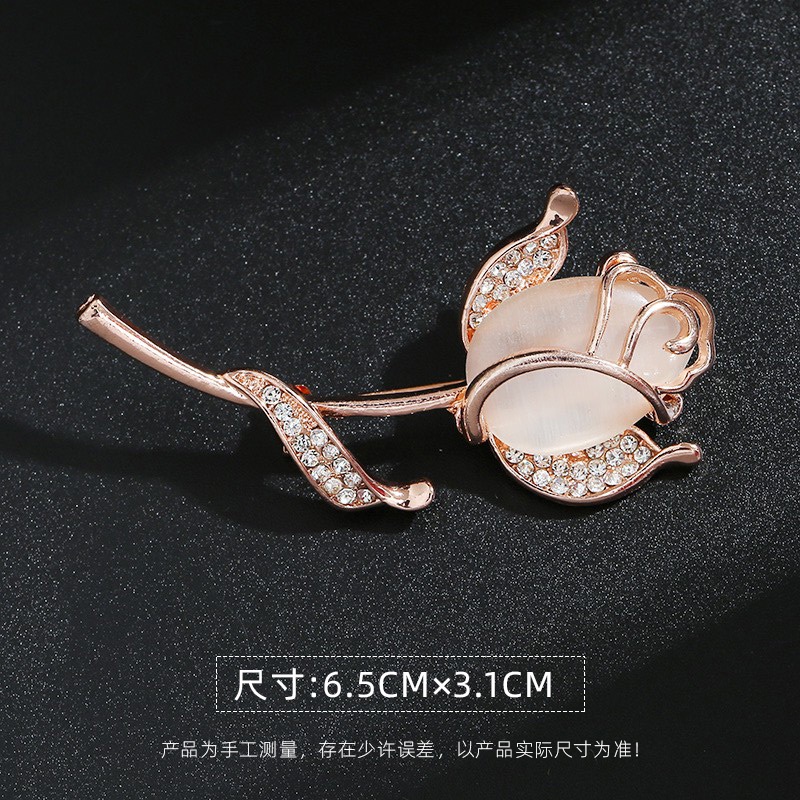 Trâm cài áo đính đá ngọc trai thời trang hàn quốc cao cấp