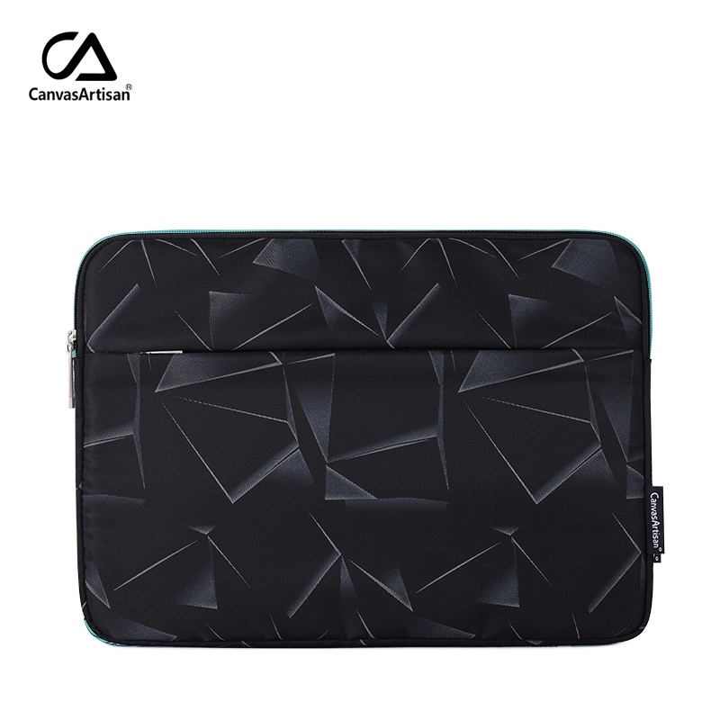 CanvasArtisan Túi đựng laptop vải họa tiết 3D có túi trước thích hợp cho Matebook M1 M2 Air Pro Acer Dell 11/12/13/14/15 inch