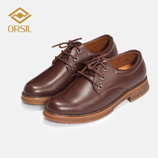 Giày đốc ORSIL103 da bò nam đế cao su cao cấp màu nâu, đen