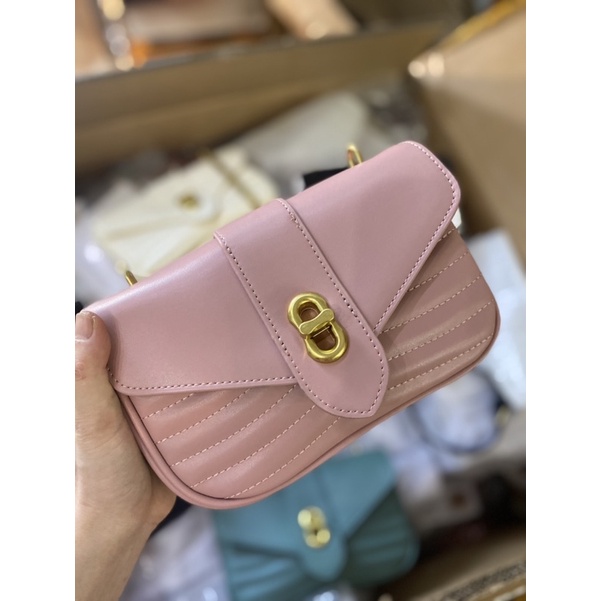 Túi xách nữ chữ C dáng yên ngựa mới nhất đựng vừa điện thoại