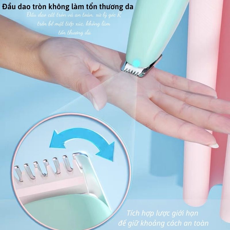 Dụng cụ tỉa lông, cạo lông bàn chân chó mèo mini, chống ồn và stress cho thú cưng - Tông đơ pet