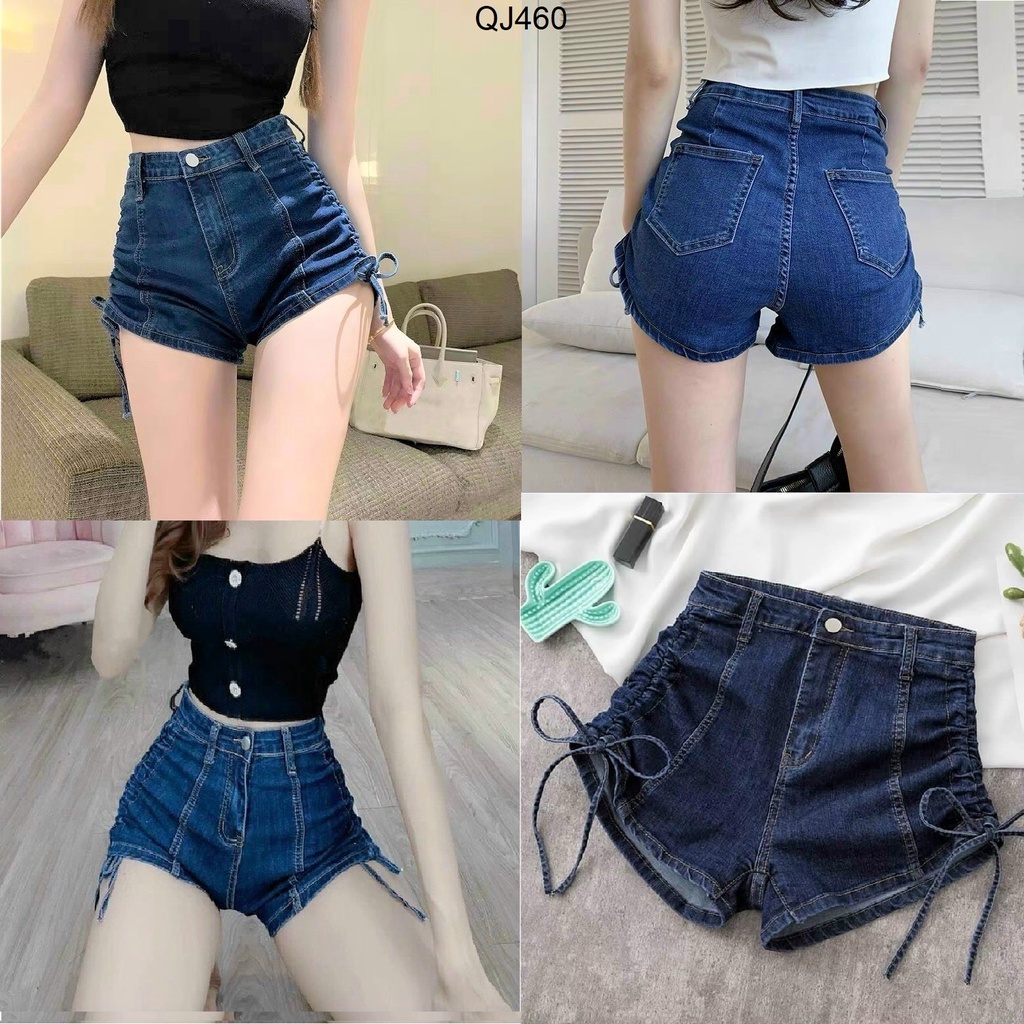 Quần Đùi Jeans Nữ Co Giãn Ôm Dáng QJ460