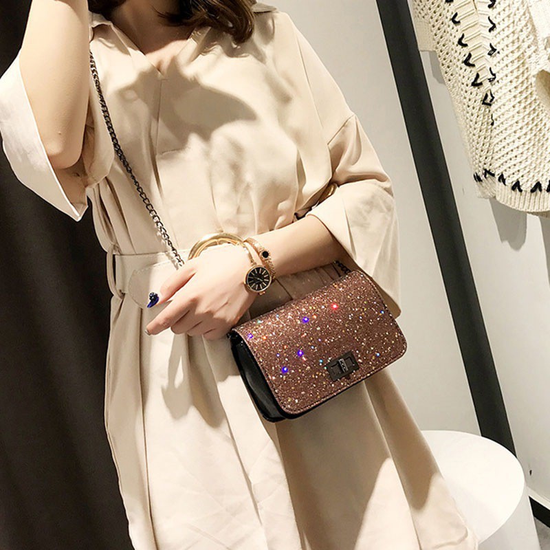 Túi đeo chéo lấp lánh thời trang cho nữ