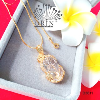 Dây chuyền tỳ hưu trắng tài lộc may mắn dây mì khóa tròn cao cấp Orin D3811 đẳng cấp