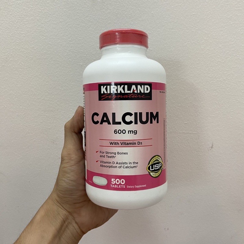 Viên uống bổ sung Canxi Kirkland Calcium 600mg Vitamin D3 500viên