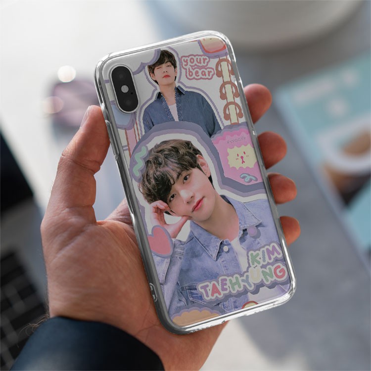 Ốp điện thoại BTS Taehyung your bear cho Iphone 7/7Plus/8/8Plus/X/Xs/Xs Max/11/11 Promax/12/12 Promax BLUTAE0065