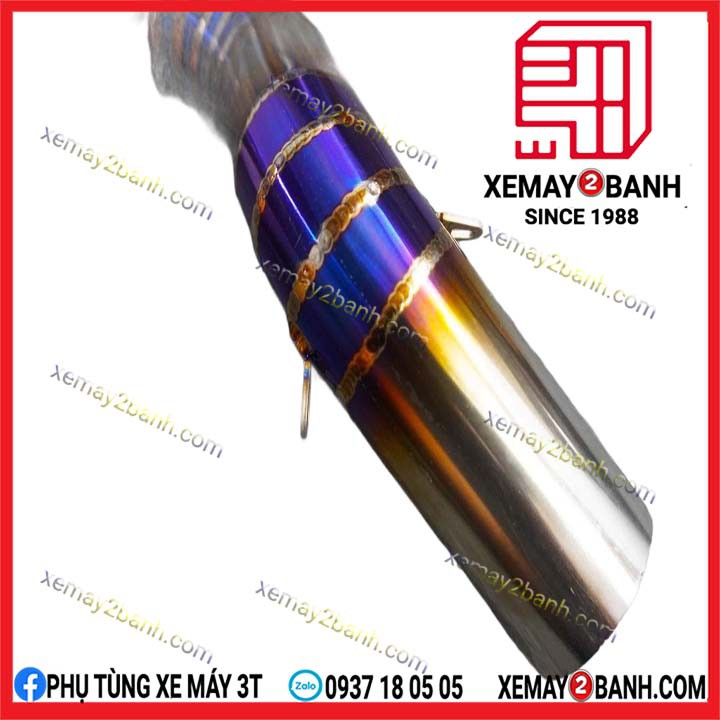 Cổ pô Titan 2 khúc các dòng xe