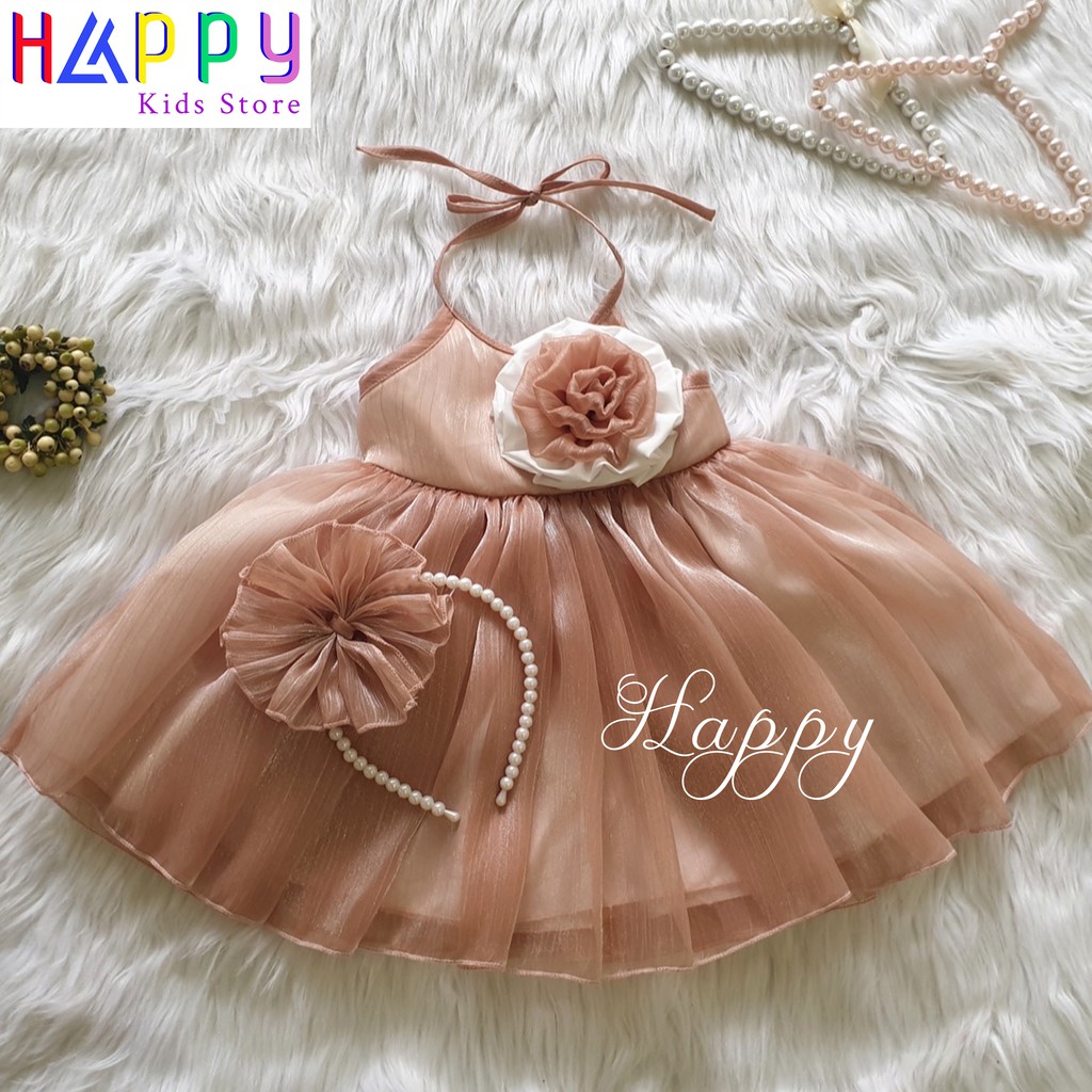 Đầm yếm bé gái Happy [Size 10-30kg] - 1G2098