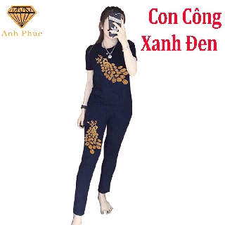 Đồ bộ mặc nhà mặc mát  Anh Phúc + Cotton Con Công