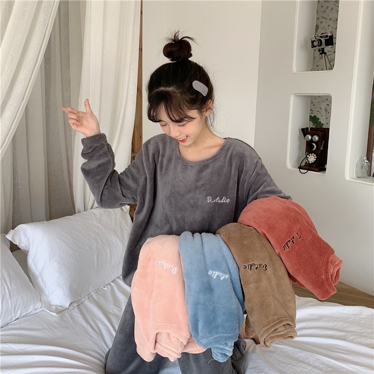Bộ ngủ nỉ lông sieeuuuu ấm