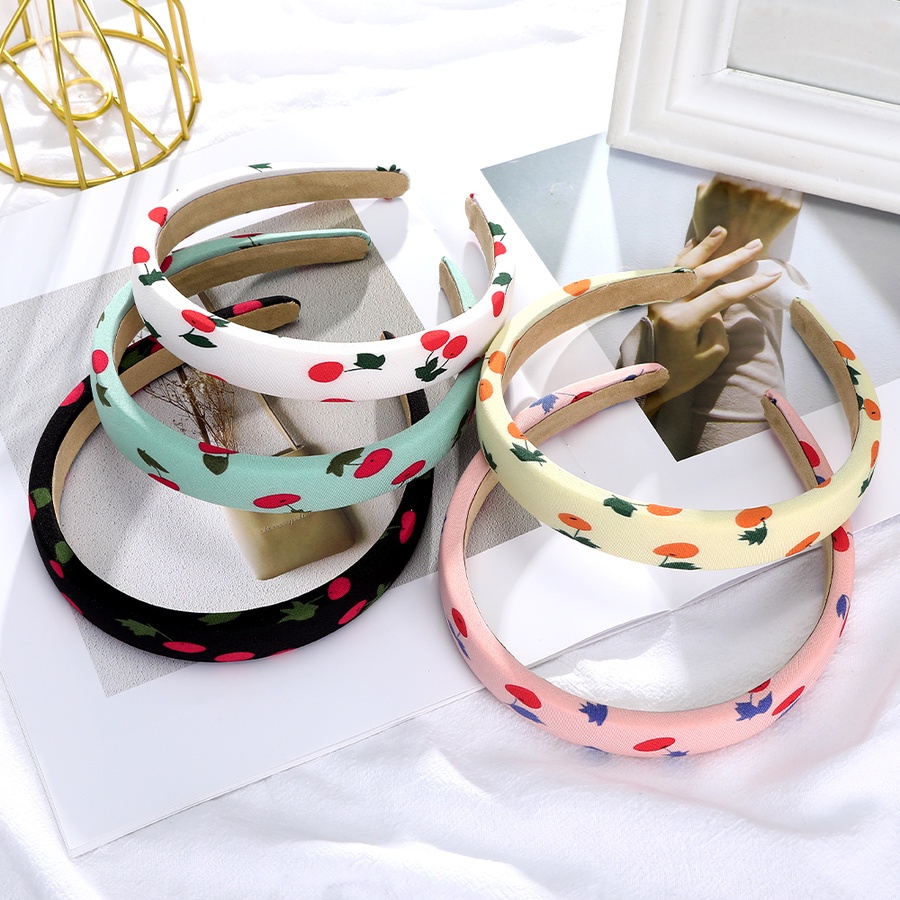 Băng Đô Cài Tóc In Họa Tiết Hoa Dễ Thương Phong Cách Hàn Quốc Cho Nữ