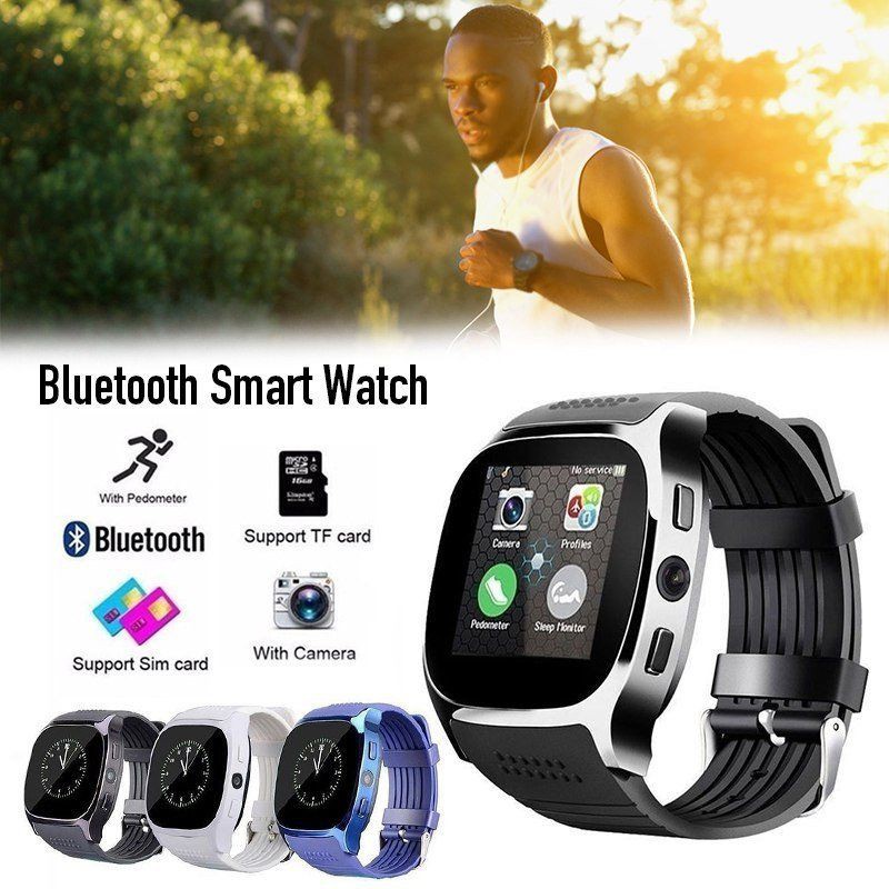 Đồng Hồ Thông Minh T8 Kết Nối Bluetooth Có Camera Hỗ Trợ Thẻ Sim Cho Iphone Samsung