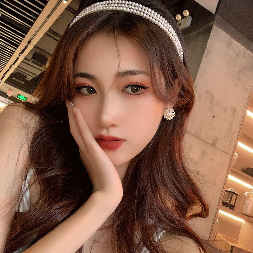 EXPEN Cài Tóc Ba Lớp Đính Ngọc Trai Sang Trọng Cho Cô Dâu