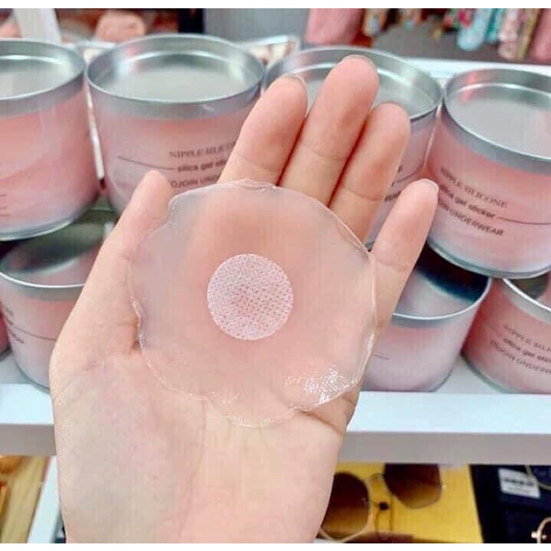 Hộp 5 Cặp Dán Ti Nhũ Hoa Silicon Tái Sử Dụng Nhiều Lần bikiniMe R79