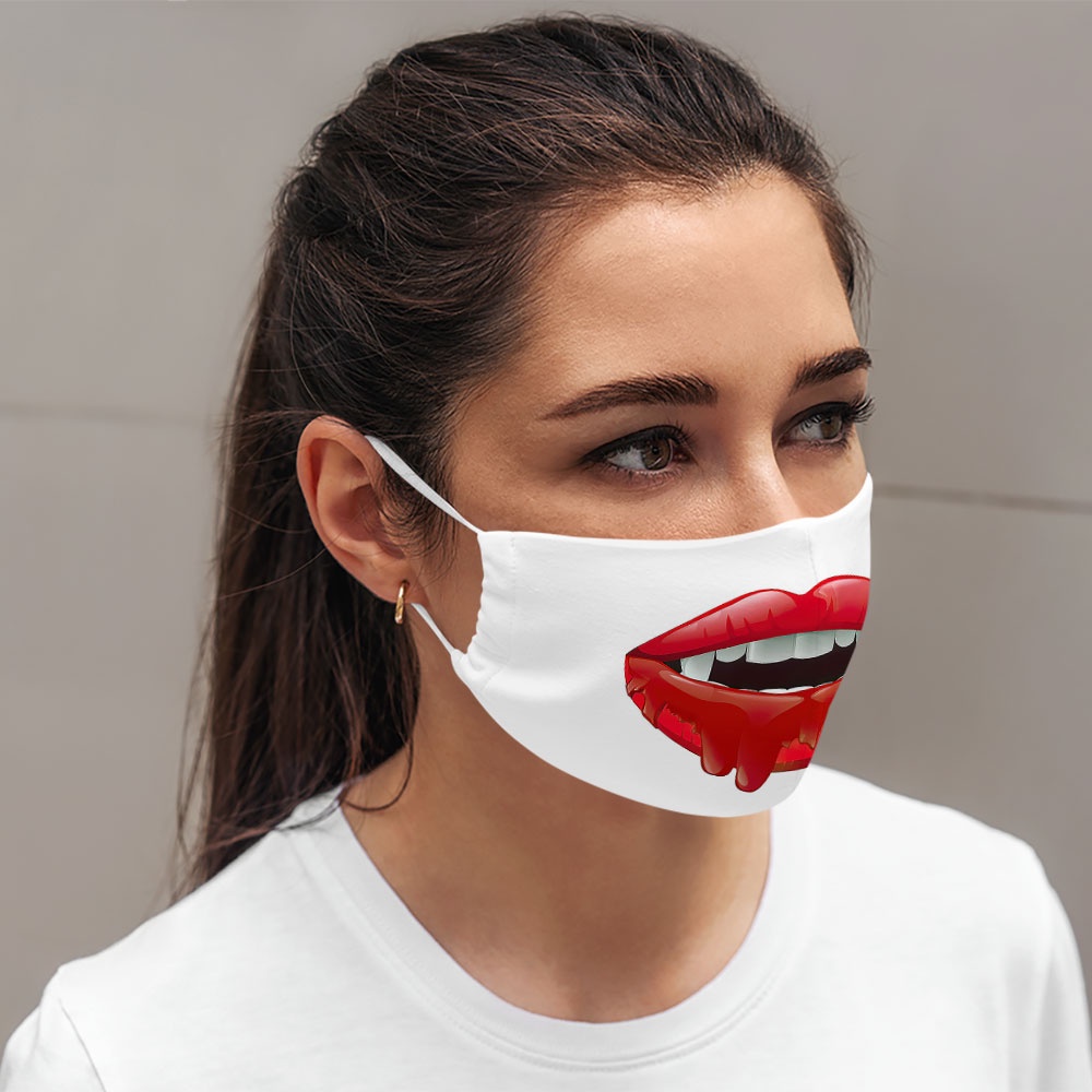 Khẩu trang vải mặc người thời trang 3d miệng mặt người 91 CARTWELL thoáng khí kháng khuẩn dễ thở không đau tai chất liệu