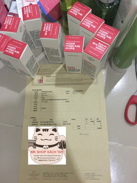 THAY DA SINH HỌC RED PEEL TINGLE SERUM