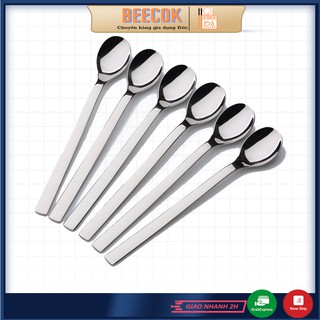 Set thìa dài uống cà phê Latte, nước chanh cam, cocktail WMF Nouva 19cm