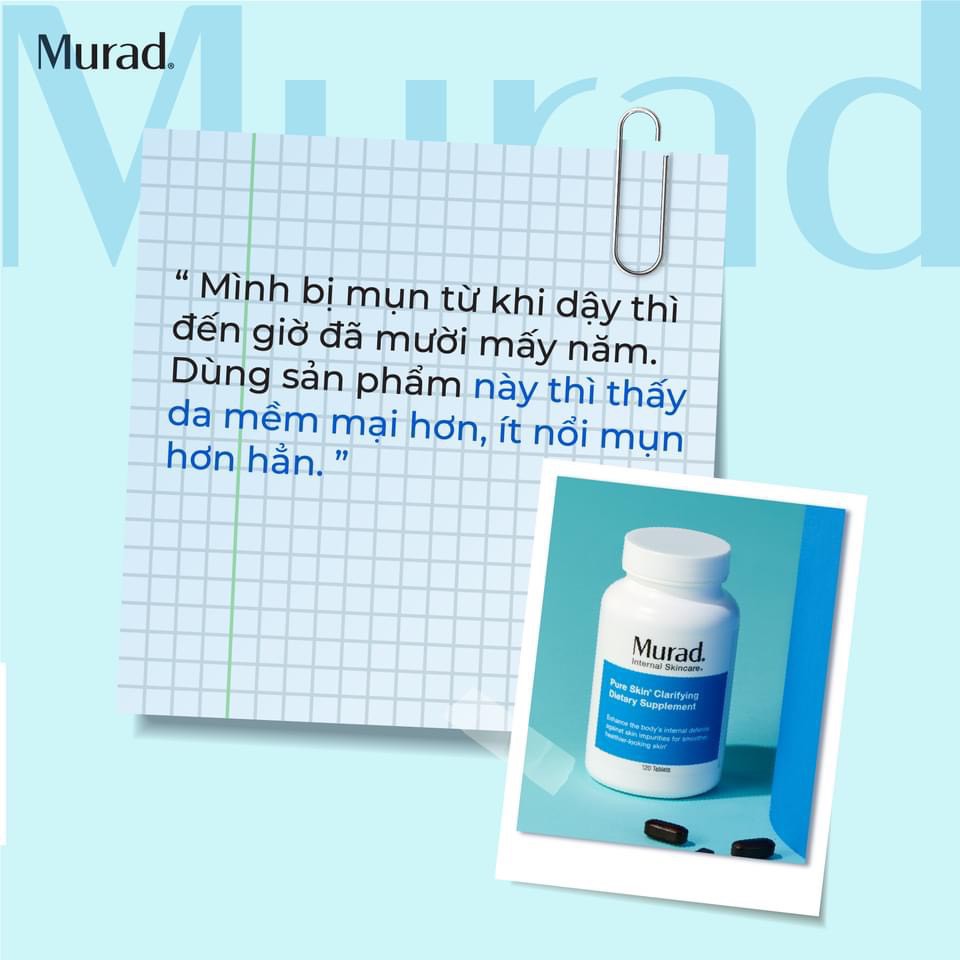 Viên giảm mụn Murad Pure Skin Clarifying Dietary Supplement 120 viên | BigBuy360 - bigbuy360.vn