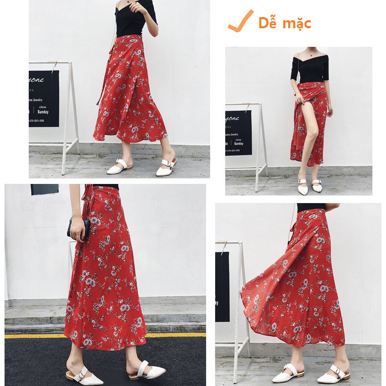 Chân Váy Đi Biển Dáng Dài Vintage Mặc Được 4 Kiểu CV2 - [XEM VIDEO HƯỚNG DẪN] | BigBuy360 - bigbuy360.vn