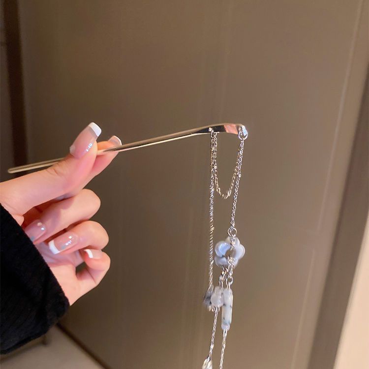 Kẹp Tóc Tua Rua Bằng Kim Loại Cao Cấp Phong Cách Cổ Điển Thời Trang Mùa Hè Cho Nữ