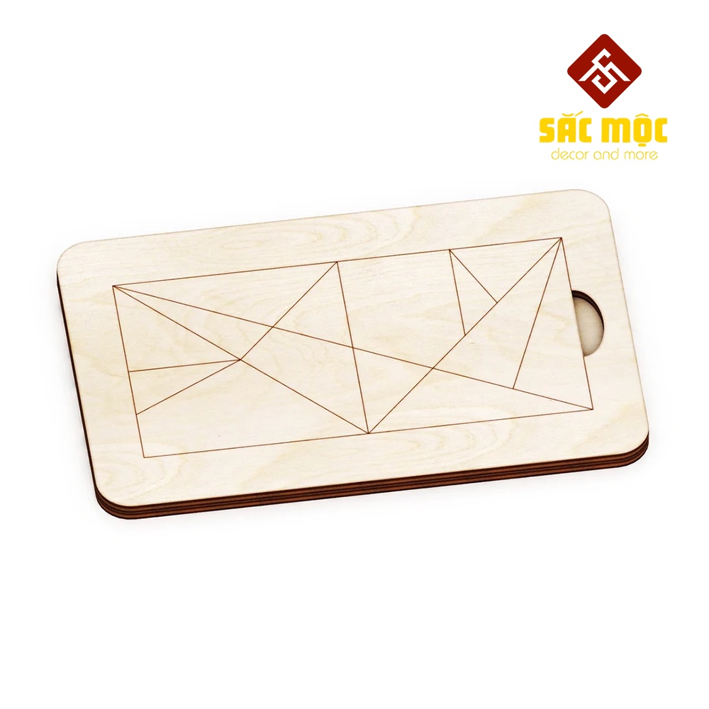 Bộ Ghép Hình #22 Trò Chơi Trí Uẩn Tangram 14 Món Có Hướng Dẫn Mặt Sau | Tangram Tô Màu Size 160 * 100 * 6 mm