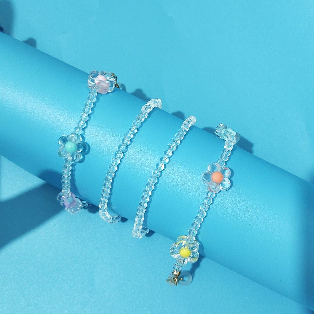 Dây đeo mắt kính chống thất lạc đính hạt hoa xinh xắn MIHAN1