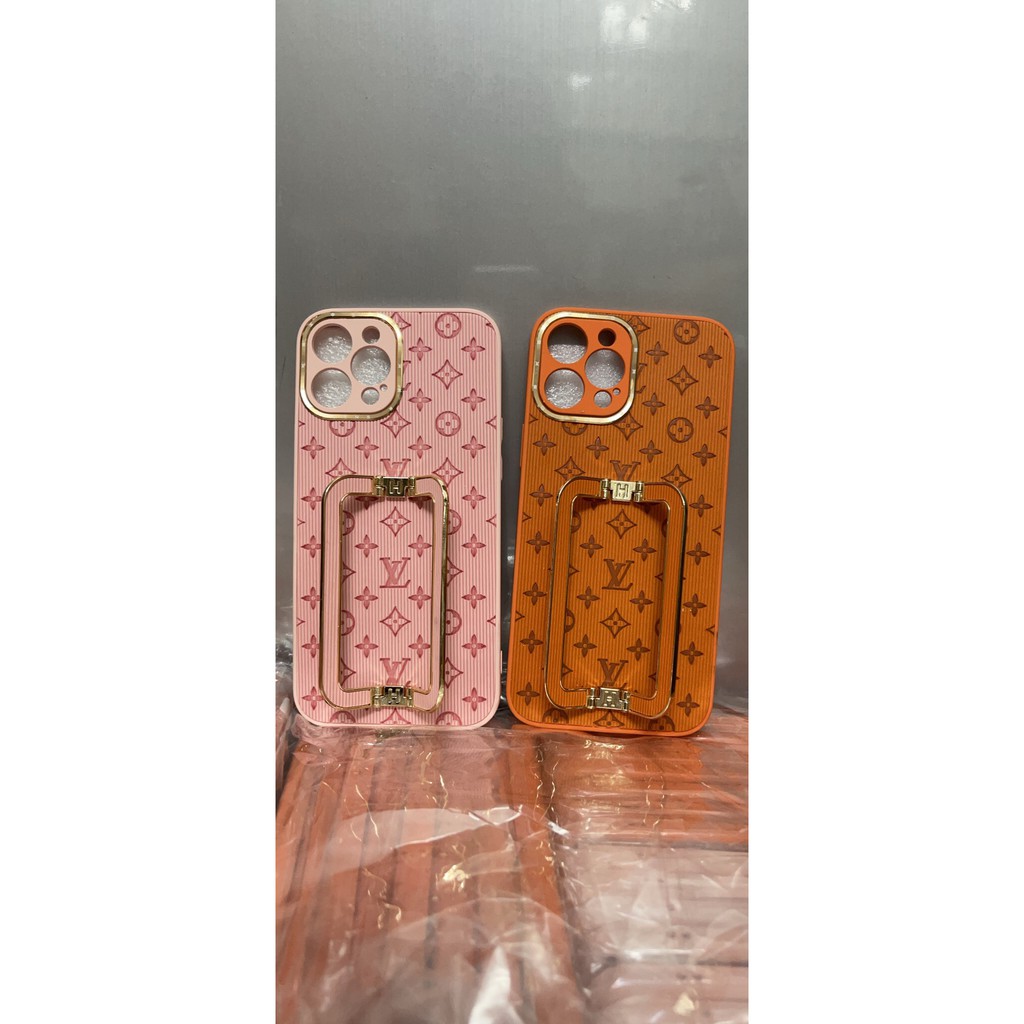 lỐp ưng iphoneỐp điện thoại da in nổi logo LV sang trọng lưng chữ H có ring chống cho IPHONE X XS 11 12 13 PRO / MAX