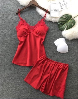 QQ686 Bộ ngủ phi lụa satin - đồ bộ sexy satin.