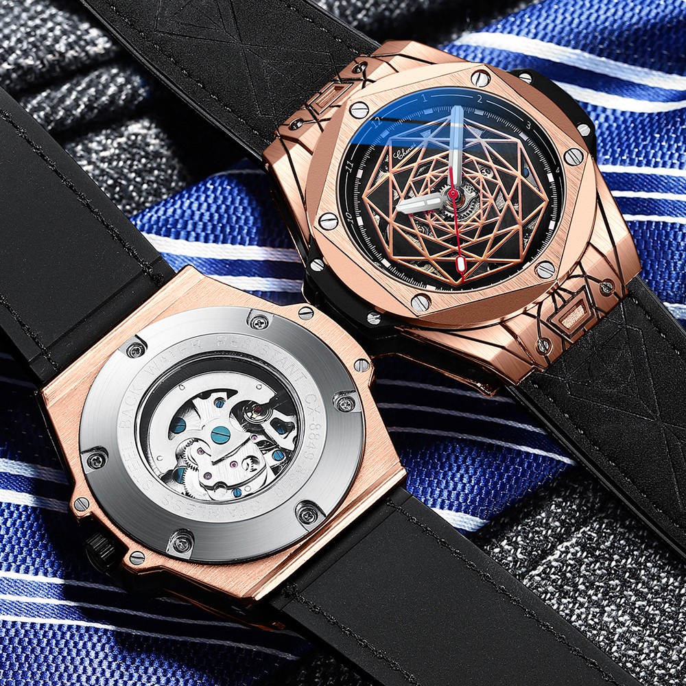 Đồng Hồ Cơ Chexi 8849 Chống Nước Phát Quang Dành Cho Nam