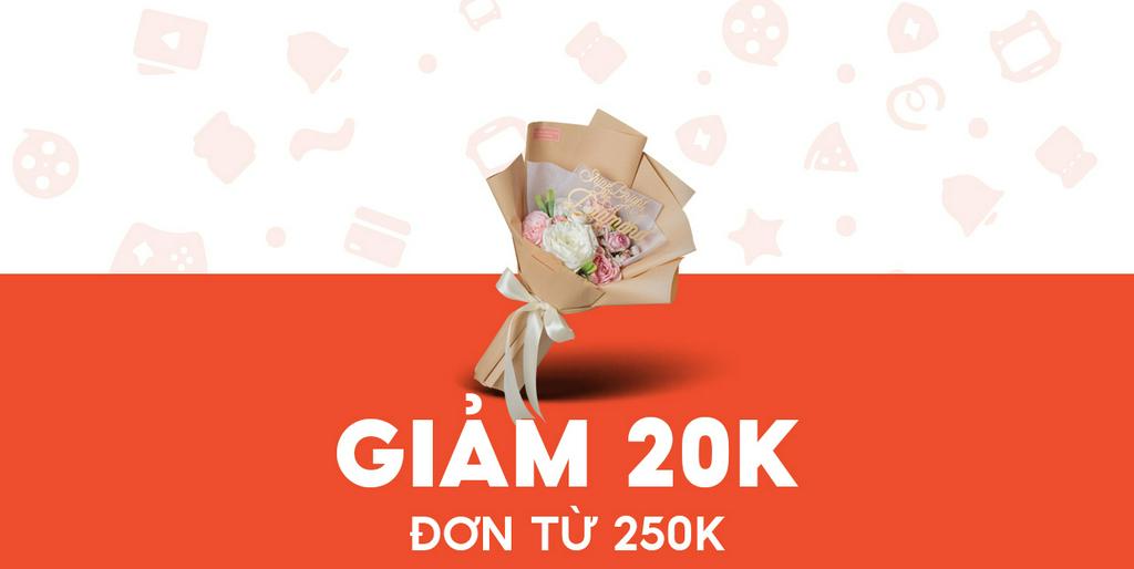 - Hoa của Mơ & Bơ - Giảm 20K Bó hoa Happy