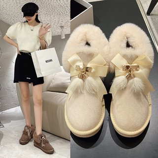 ❤️Meimeitao Giày Bốt Đi Tuyết Họa Tiết Hoạt Hình Giữ Ấm Thoải Mái Cho Nữ