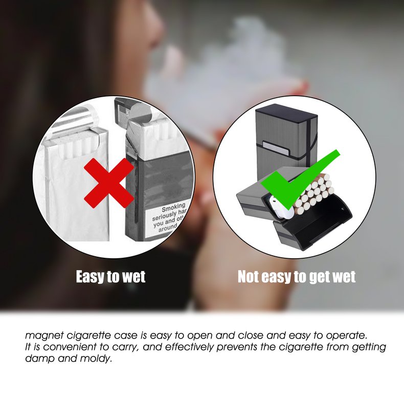 Hộp Đựng Thuốc Lá Bằng Nhôm Nhẹ Giá Đỡ