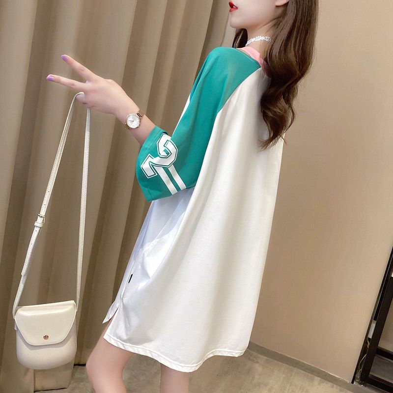 NRVP Áo Thun Ngắn Tay Dáng Rộng Thời Trang Đường Phố Hàn Quốc Cho Nữ