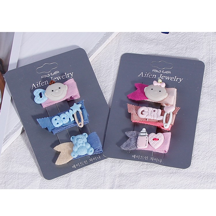 Combo Kẹp Tóc BOY GIRL Dành Cho Bé Gái - Hưng Long PC
