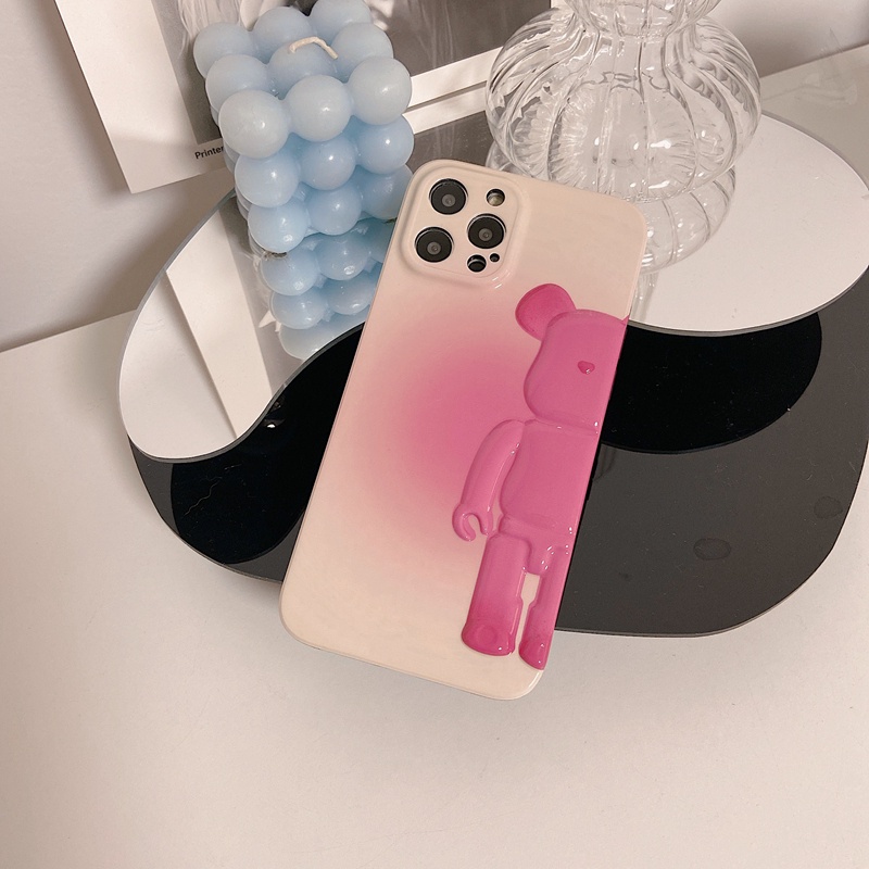 Ốp Điện Thoại Mềm Hình Gấu Hoạt Hình 3D Cho iphone 13 12 11 Pro Max XR X XS XSMAX
