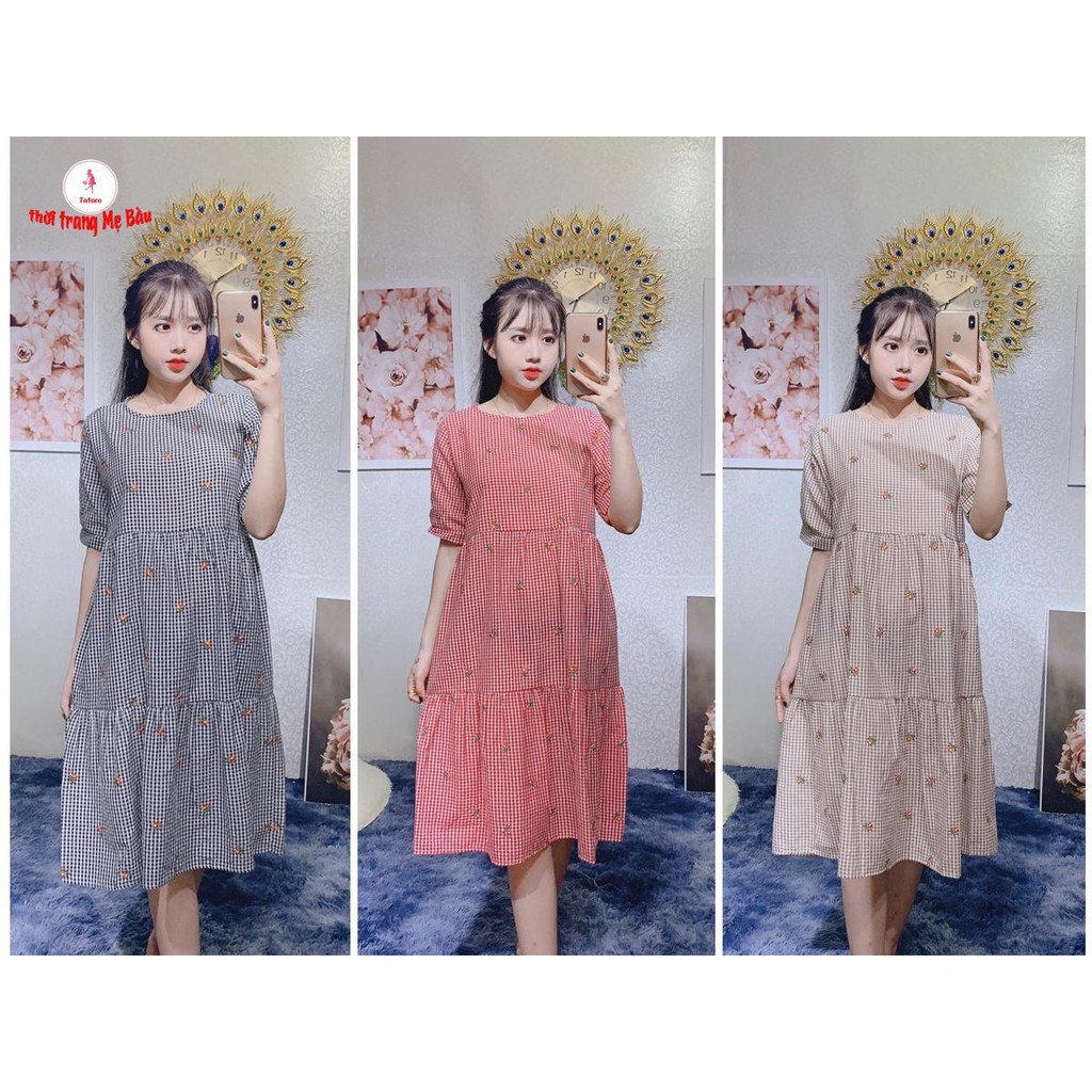 váy bầu thiết kế ( ảnh thật)