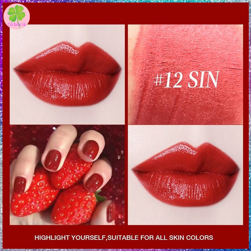 Son kem lì LAMUSELAND chống nước lâu trôi 12 màu nhập khẩu hàn quốc 3.5g | BigBuy360 - bigbuy360.vn