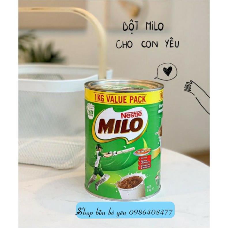 [12/2021]Sữa Bột Dinh Dưỡng Milo Nestle Úc Hộp 1kg