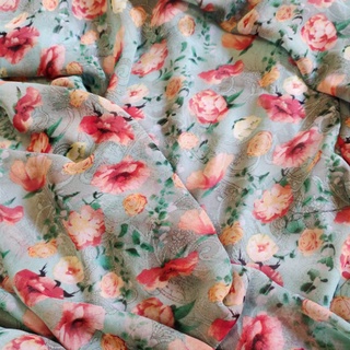 Vải Voan Hàn 1m/20k(chiffon, voan tơ, voan gân, voan sống)