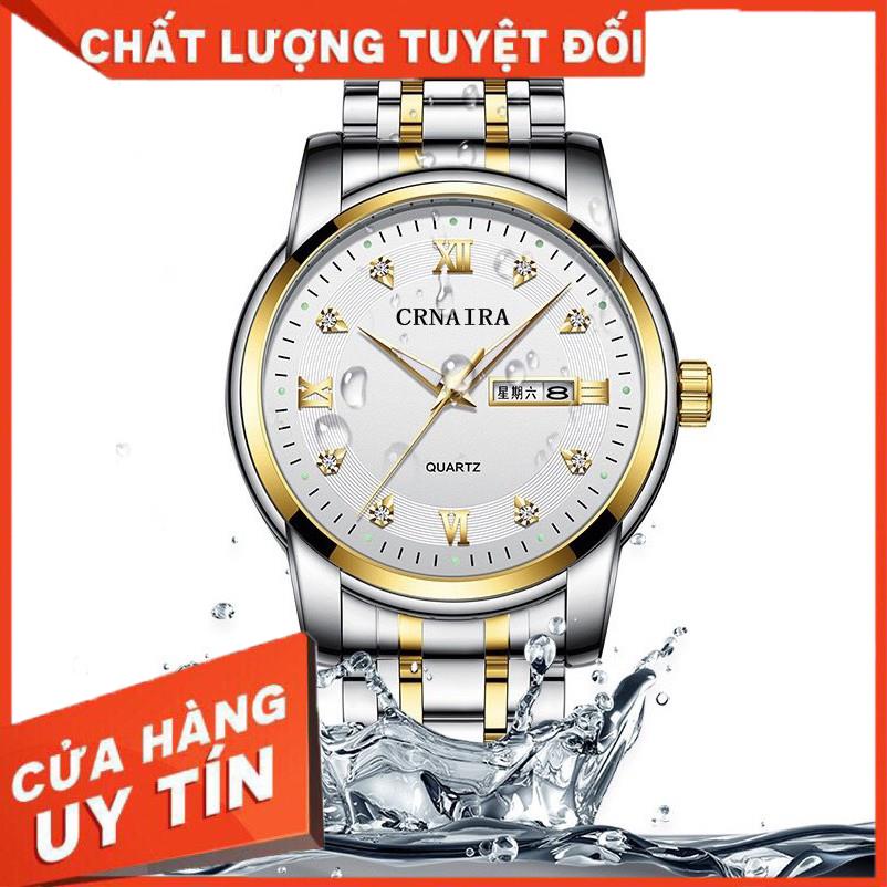 [HOT] [TẶNG KÈM VÒNG] ĐỒNG HỒ NAM CRNAIRA 316L ĐẲNG CẤP QUÝ ÔNG DÂY THÉP THỜI THƯỢNG . | BigBuy360 - bigbuy360.vn