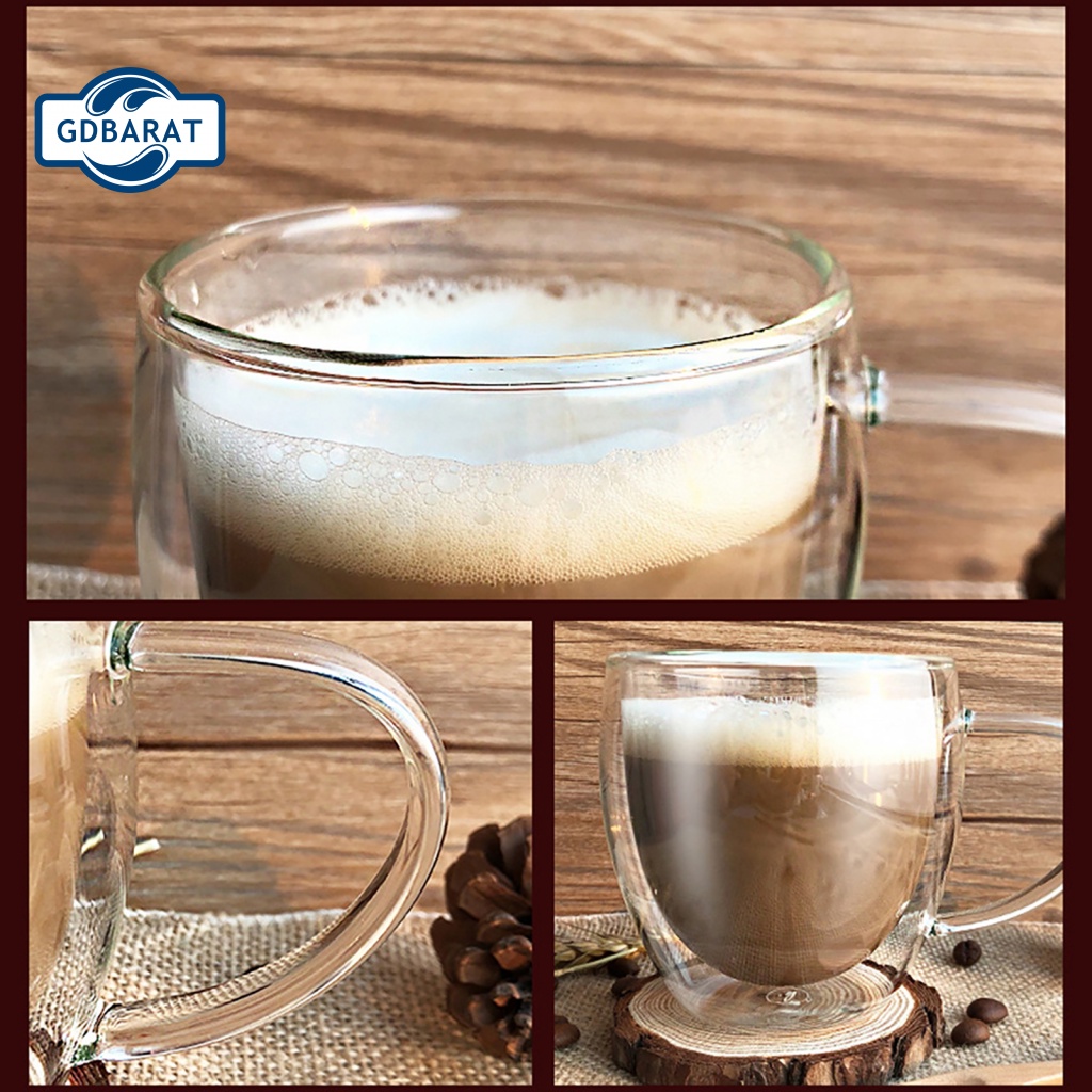 Cốc Uống Trà / Cà Phê Hai Lớp Đa Năng Dung Tích 250 / 350 / 450ml