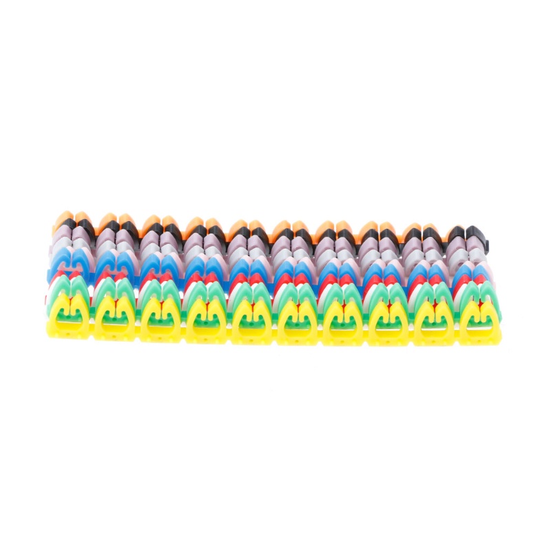 Set 100 Phụ Kiện Đánh Dấu Dây Cáp RJ45 RJ11 RJ12 Nhiều Màu Sắc Tiện Dụng