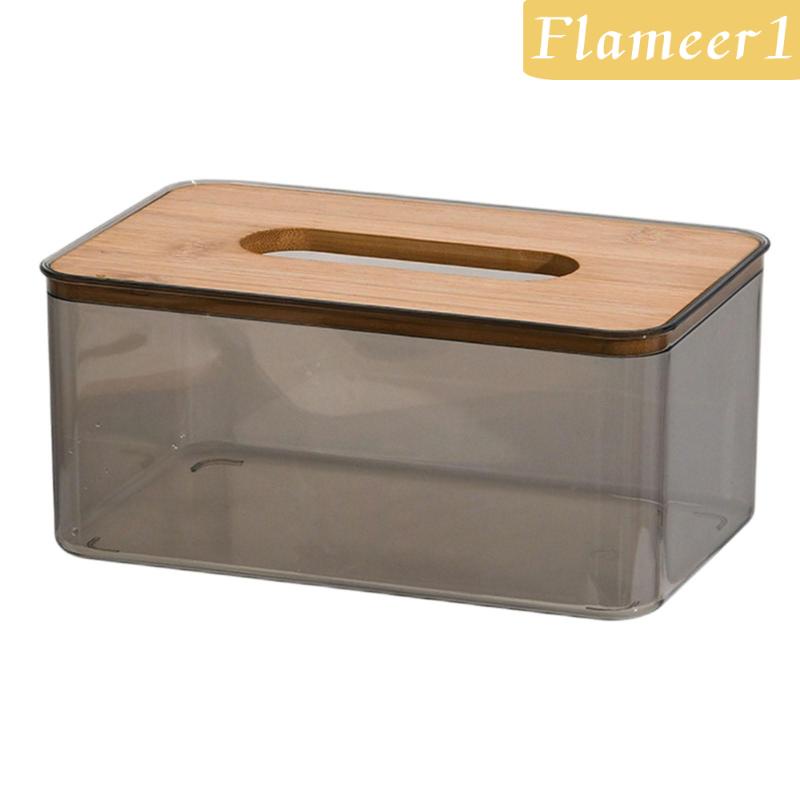 1 Hộp Đựng Khăn Giấy Màu Trong Suốt Dùng Trang Trí Phòng Khách / Phòng Ngủ