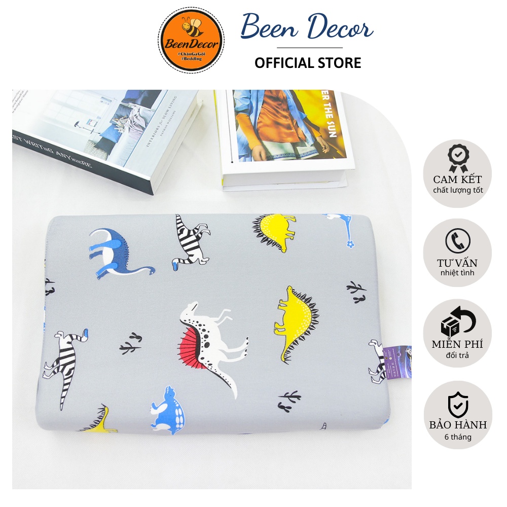 Gối cao su non 3d, Gối cao su cho bé chống bẹp đầu